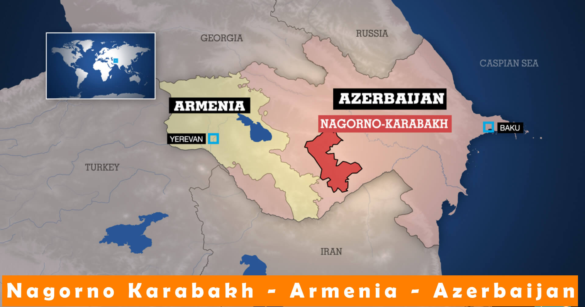 Haut Karabakh armenie azerbaidjan carte